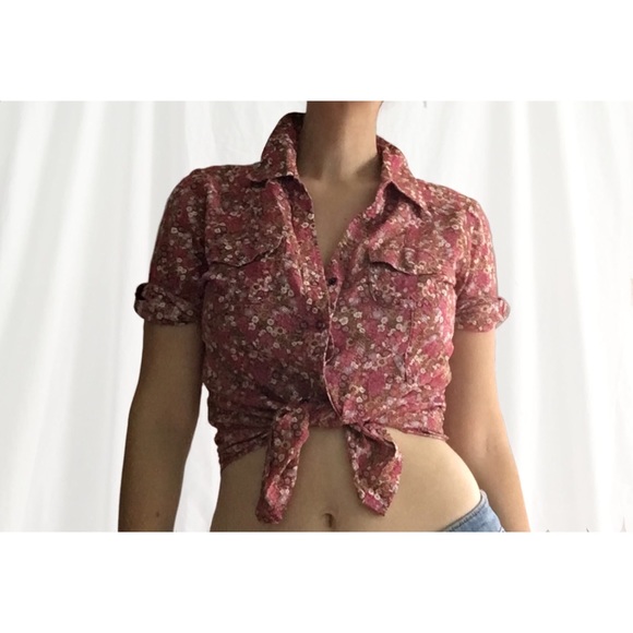 Floral print button up - Picture 3 of 6